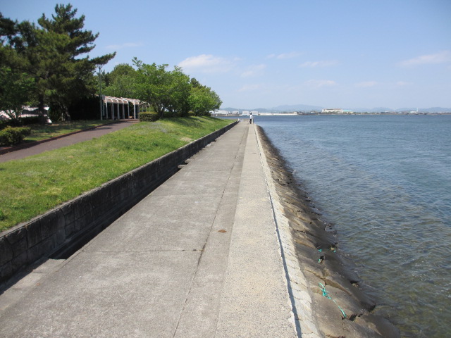 新岡山港と北の水門